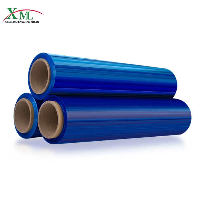 Blue Transparent Self Adhesive PE Protective Film for laminating floor